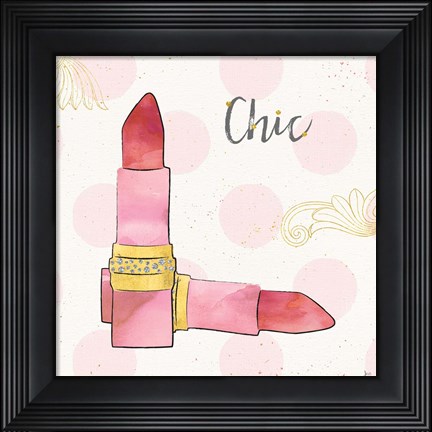 Framed Fashion Blooms III Pink Print