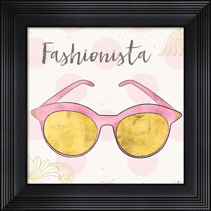 Framed Fashion Blooms IV Pink Print