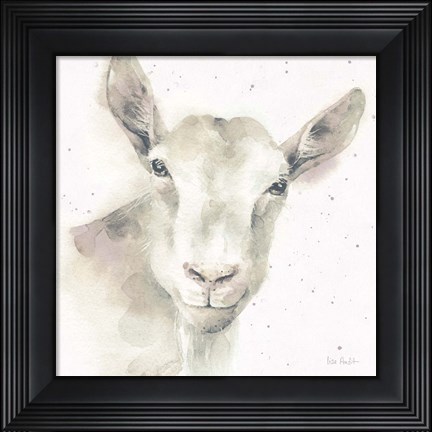 Framed Farm Friends I Neutral Print