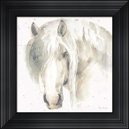Framed Farm Friends VI Neutral Print