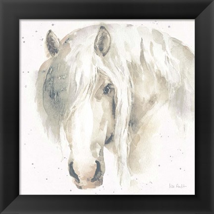 Framed Farm Friends VI Neutral Print