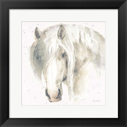 Framed Farm Friends VI Neutral Print