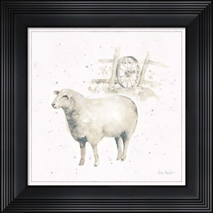 Framed Farm Friends X Neutral Print