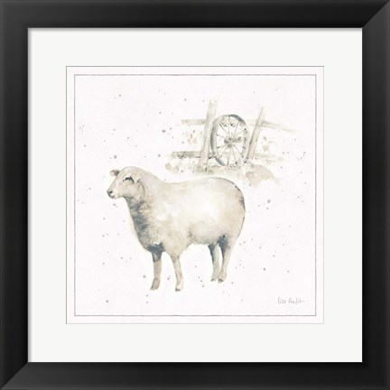 Framed Farm Friends X Neutral Print