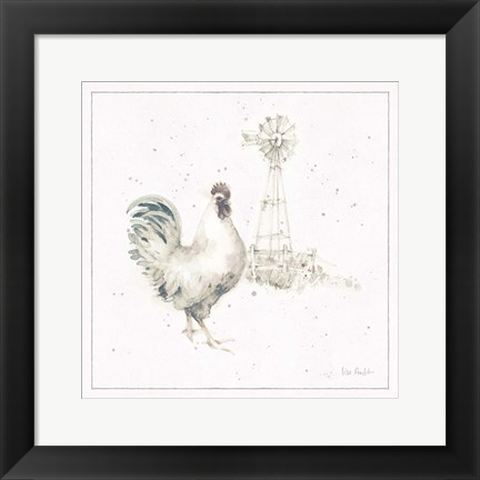 Framed Farm Friends XI Neutral Print