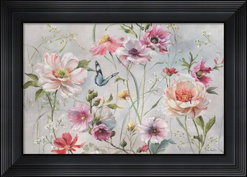 Framed Antique Garden I Print