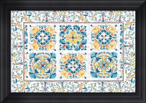 Framed Mediterranean Breeze IV Print
