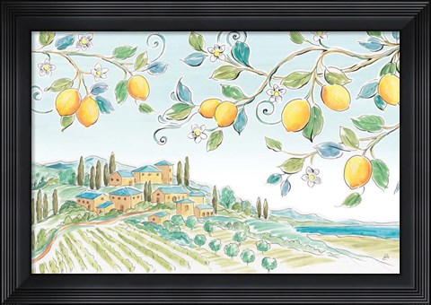 Framed Mediterranean Breeze I Print