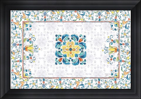 Framed Mediterranean Breeze III Print