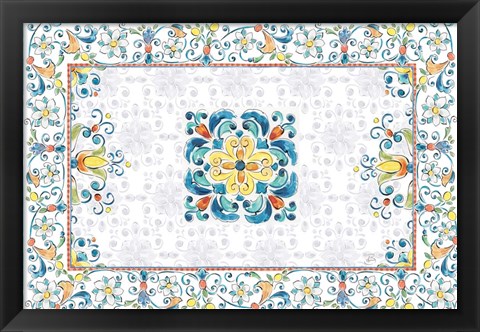 Framed Mediterranean Breeze III Print
