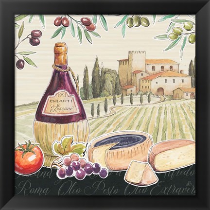 Framed Tuscan Flavor II Print