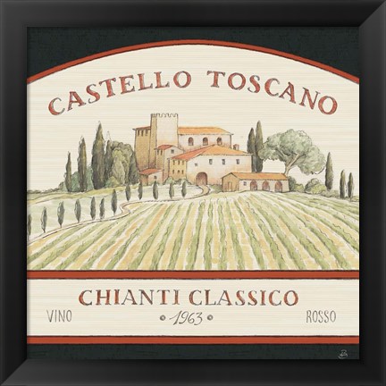 Framed Tuscan Flavor IV Print