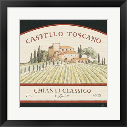 Framed Tuscan Flavor IV Print