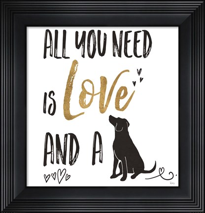 Framed Pet Love II v2 Print