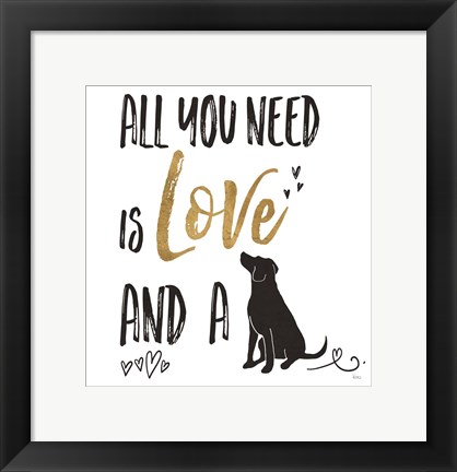 Framed Pet Love II v2 Print