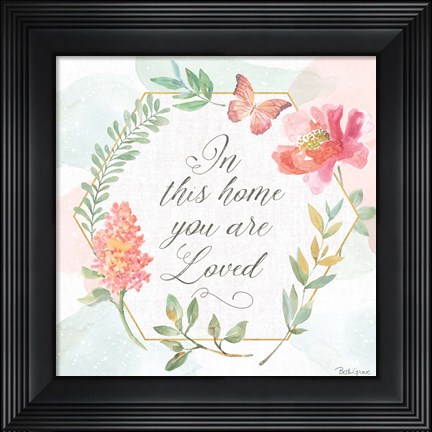 Framed Watercolorful VII Print