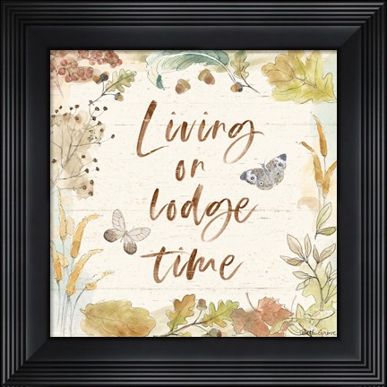 Framed Woodland Wreath VI Print