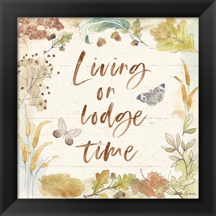 Framed Woodland Wreath VI Print