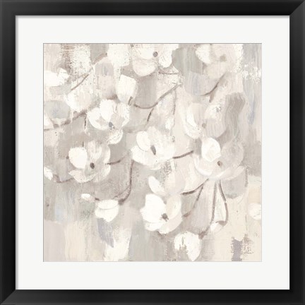 Framed Magnolias in Spring I Neutral Print