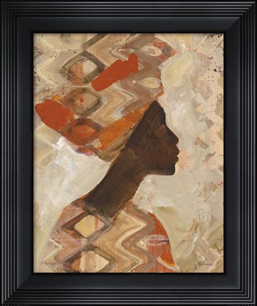 Framed African Beauty I Print