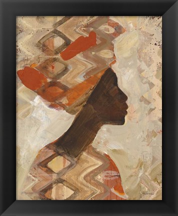 Framed African Beauty I Print