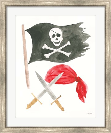 Framed Pirates II on White Print
