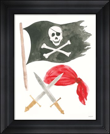 Framed Pirates II on White Print