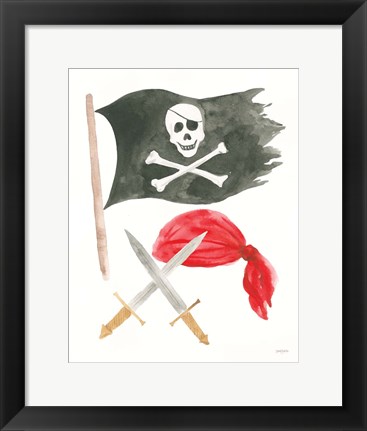 Framed Pirates II on White Print