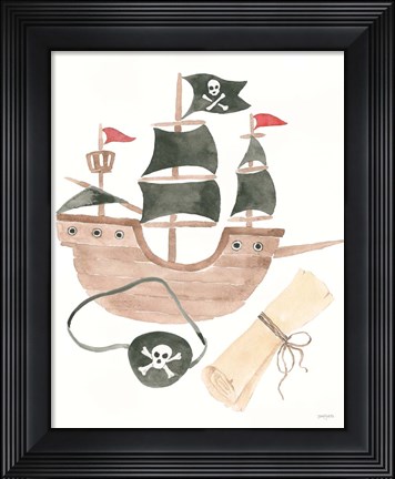 Framed Pirates IV on White Print