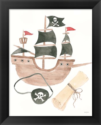 Framed Pirates IV on White Print