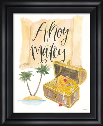 Framed Pirates I on White Print