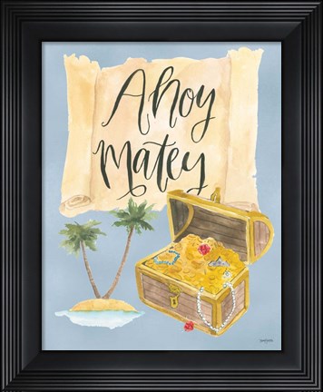 Framed Pirates I Print