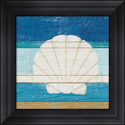 Framed Beachscape Shell v2 Print