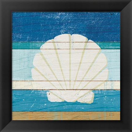 Framed Beachscape Shell v2 Print