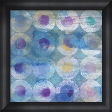 Framed Touching Circles III Print