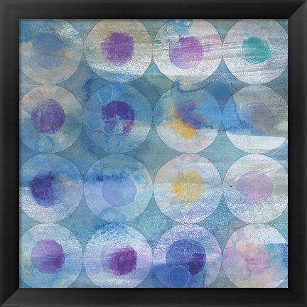 Framed Touching Circles III Print