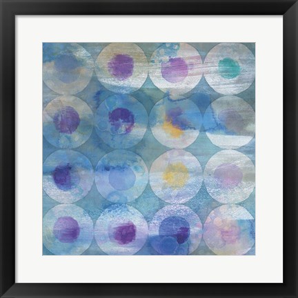 Framed Touching Circles III Print