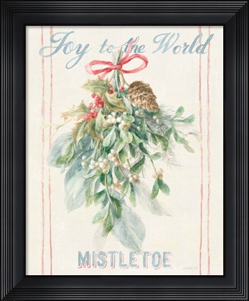 Framed Floursack Holiday IV Print