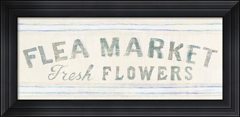 Framed Floursack Florals XII Crop Print