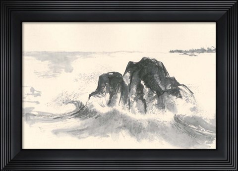 Framed Ocean Waves Print