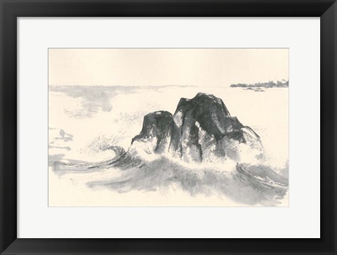 Framed Ocean Waves Print