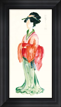 Framed Geisha I Bright Crop Print