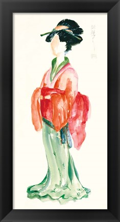 Framed Geisha I Bright Crop Print