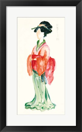 Framed Geisha I Bright Crop Print