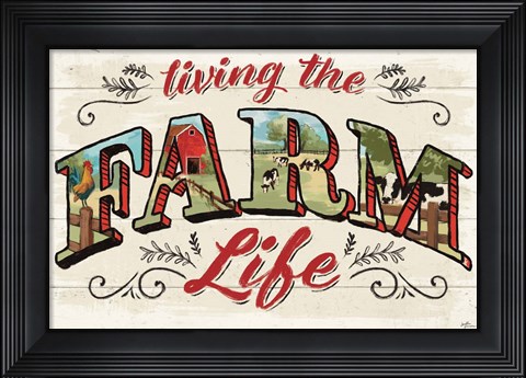 Framed Farm Life IV Print