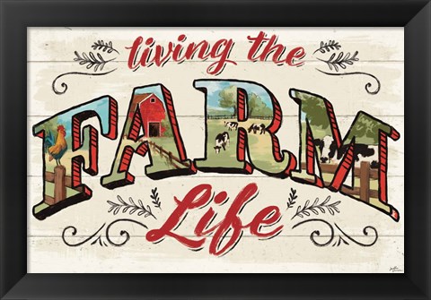 Framed Farm Life IV Print