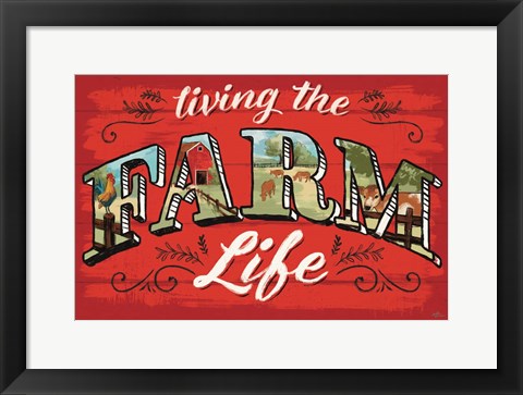 Framed Farm Life V Print