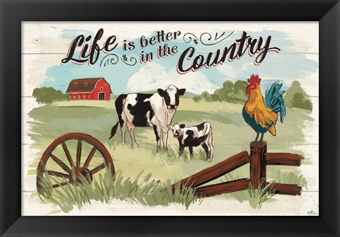 Framed Farm Life I Print