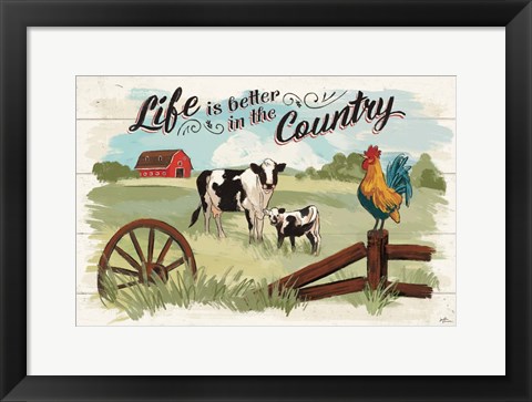 Framed Farm Life I Print