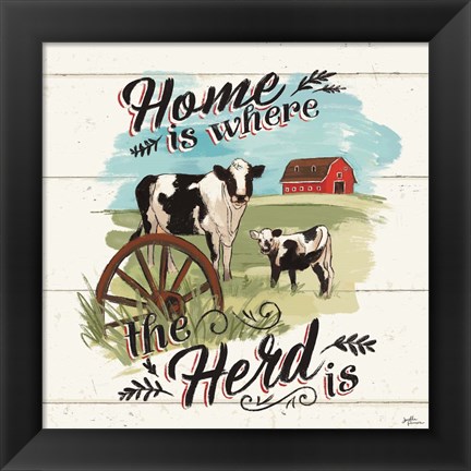 Framed Farm Life II Print